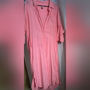 Universal Thread Pink Button-Up Dress